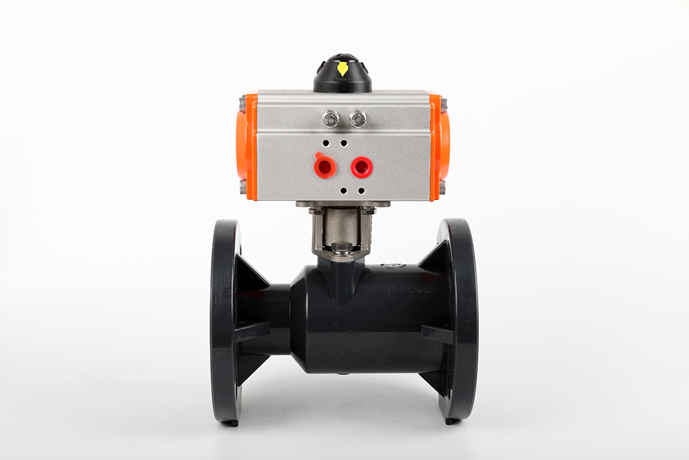 靖远气动法兰一体球阀